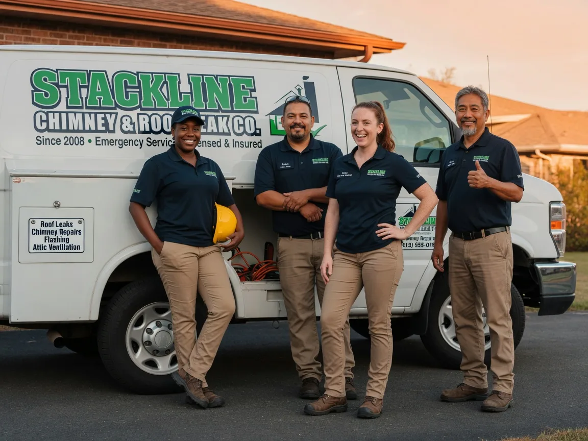 Chimney flashing repair company in Papineau, IL